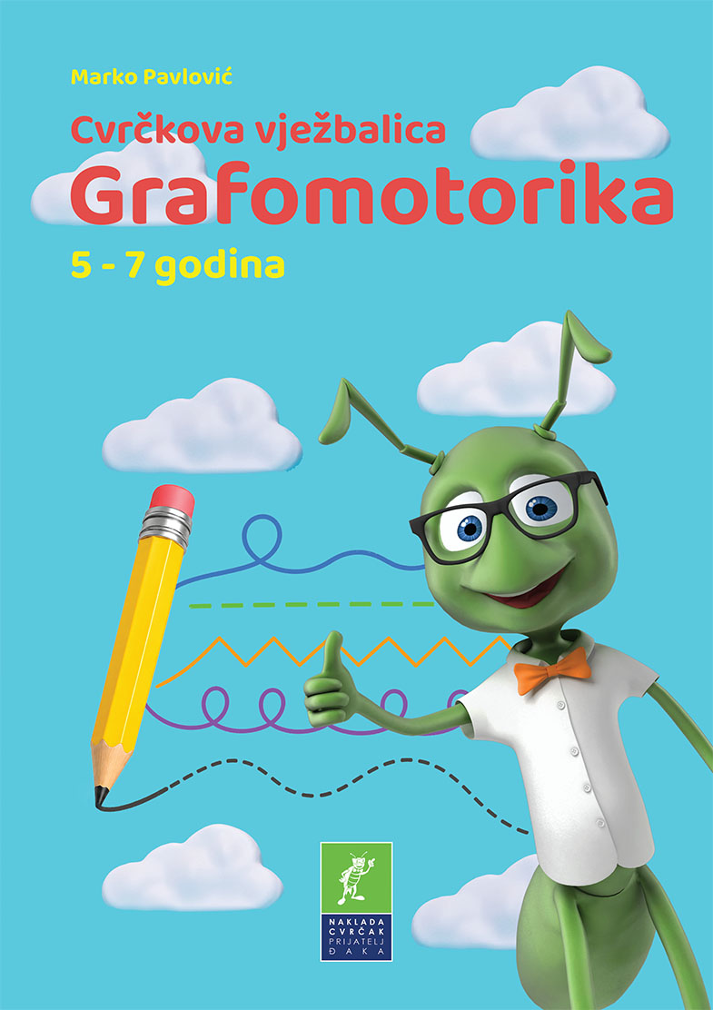 Cvrčkova vježbalica Grafomotorika 5-7 godina