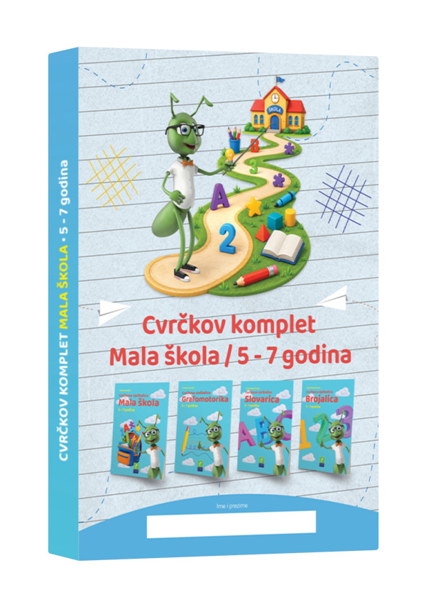 Cvrčkov komplet Mala škola 5-7 godina